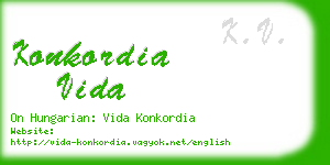 konkordia vida business card